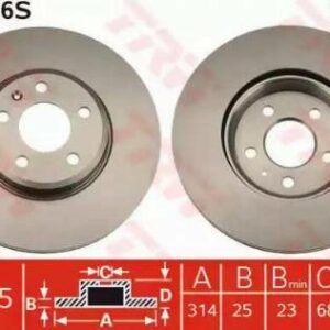 TRW DF4866S - Bremsscheibe (Nachtexpress)