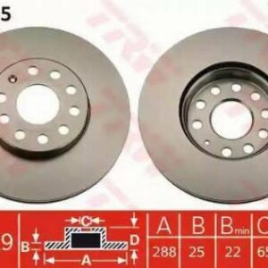 TRW DF4295 - Bremsscheibe (Nachtexpress)