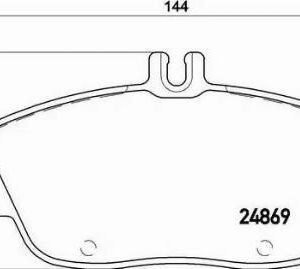 Brembo P 50 093 - Bremsbelagsatz, Scheibenbremse (Nachtexpress)