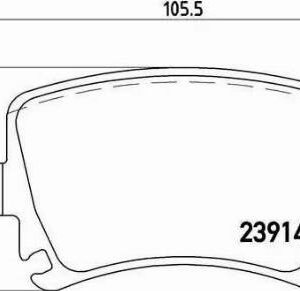 Brembo P 85 073 - Bremsbelagsatz, Scheibenbremse (Nachtexpress)