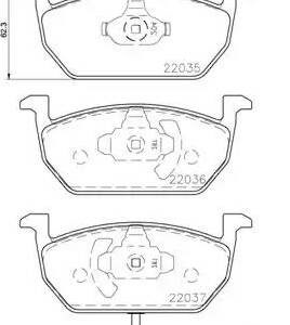 Brembo P 85 137 - Bremsbelagsatz, Scheibenbremse (Nachtexpress)