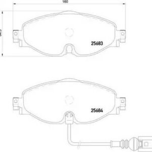 Brembo P 85 126 - Bremsbelagsatz, Scheibenbremse (Nachtexpress)