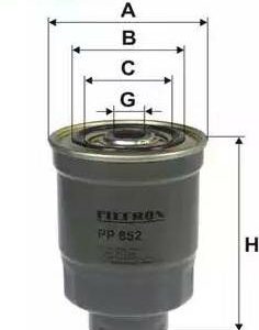 Filtron PP852 - Kraftstofffilter (Nachtexpress)