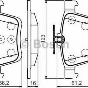 BOSCH 0 986 494 659 - Bremsbelagsatz, Scheibenbremse (Nachtexpress)