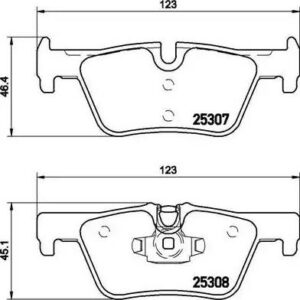 Brembo P 06 071 - Bremsbelagsatz, Scheibenbremse (Nachtexpress)