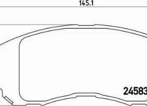 Brembo P 18 001 - Bremsbelagsatz, Scheibenbremse (Nachtexpress)
