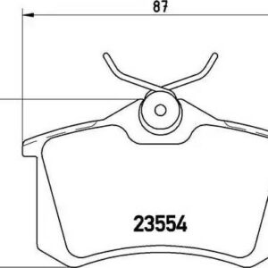Brembo P 85 020 - Bremsbelagsatz, Scheibenbremse (Nachtexpress)