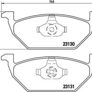 Brembo P 85 041 - Bremsbelagsatz, Scheibenbremse (Nachtexpress)