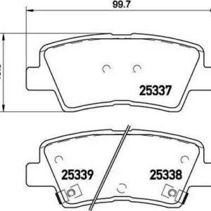Brembo P 30 067 - Bremsbelagsatz, Scheibenbremse (Nachtexpress)