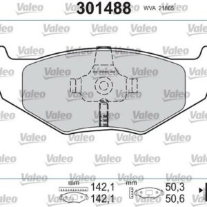 Valeo 301488 - Bremsbelagsatz, Scheibenbremse (Nachtexpress)