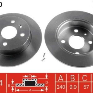 TRW DF4050 - Bremsscheibe (Nachtexpress)