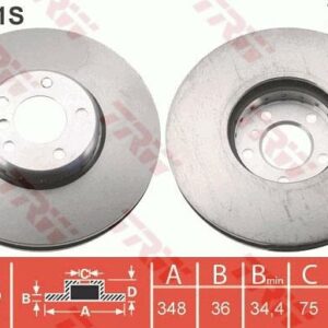 TRW DF6611S - Bremsscheibe (Nachtexpress)