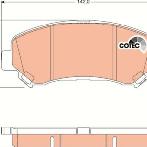 TRW GDB3467 - Bremsbelagsatz, Scheibenbremse (Nachtexpress)