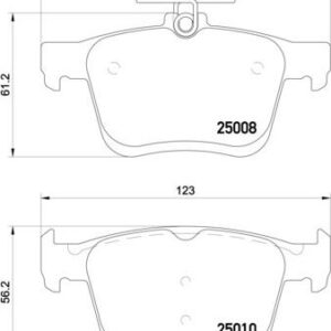 Brembo P 85 125 - Bremsbelagsatz, Scheibenbremse (Nachtexpress)