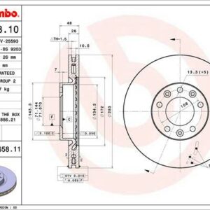 Brembo 09.C658.11 - Bremsscheibe (Nachtexpress)