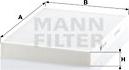 Mann-Filter CU 3037 - Filter, Innenraumluft (Nachtexpress)