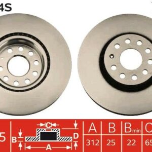 TRW DF4464S - Bremsscheibe (Nachtexpress)