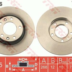 TRW DF6656 - Bremsscheibe (Nachtexpress)