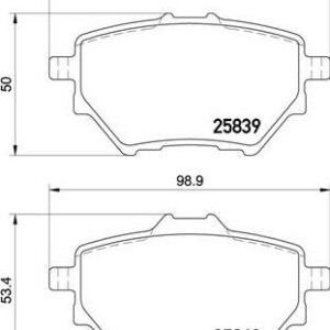 Brembo P 61 122 - Bremsbelagsatz, Scheibenbremse (Nachtexpress)