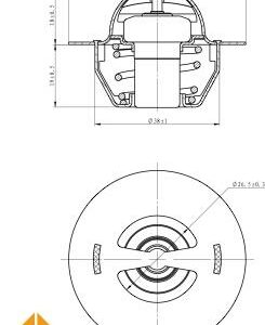 NRF 725129 - Thermostat, Kühlmittel (Nachtexpress)