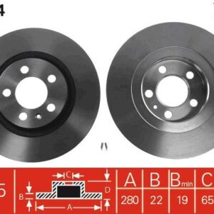 TRW DF2804 - Bremsscheibe (Nachtexpress)
