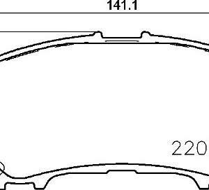 Brembo P 56 100 - Bremsbelagsatz, Scheibenbremse (Nachtexpress)