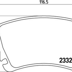 Brembo P 85 083 - Bremsbelagsatz, Scheibenbremse (Nachtexpress)