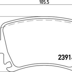 Brembo P 85 073 - Bremsbelagsatz, Scheibenbremse (Nachtexpress)