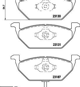 Brembo P 85 072 - Bremsbelagsatz, Scheibenbremse (Nachtexpress)