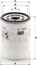 Mann-Filter W 7034 - Ölfilter (Nachtexpress)