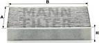 Mann-Filter CUK 2030 - Filter, Innenraumluft (Nachtexpress)
