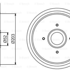 BOSCH 0 986 477 201 - Bremstrommel (Nachtexpress)