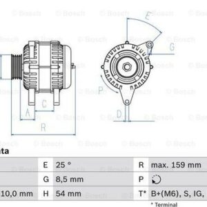 BOSCH 0 986 040 471 - Generator (Nachtexpress)
