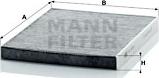 Mann-Filter CUK 2436 - Filter, Innenraumluft (Nachtexpress)