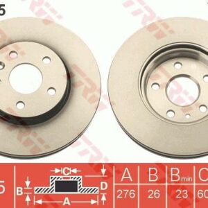 TRW DF7475 - Bremsscheibe (Nachtexpress)