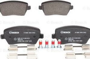 BOSCH 0 986 494 592 - Bremsbelagsatz, Scheibenbremse (Nachtexpress)