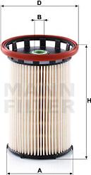 Mann-Filter PU 8008/1 - Kraftstofffilter (Nachtexpress)