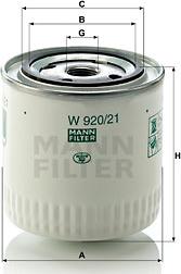 Mann-Filter W 920/21 - Ölfilter (Nachtexpress)
