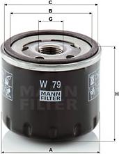 Mann-Filter W 79 - Ölfilter (Nachtexpress)