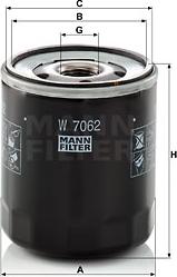 Mann-Filter W 7062 - Ölfilter (Nachtexpress)