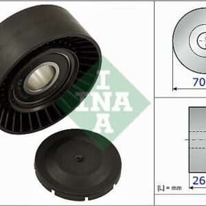 INA 531 0891 10 - Umlenk / Führungsrolle, Keilrippenriemen (Nachtexpress)