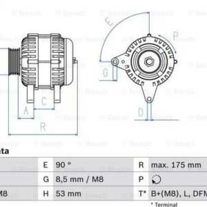 BOSCH 0 986 080 600 - Generator (Nachtexpress)
