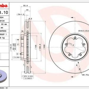 Brembo 09.C243.10 - Bremsscheibe (Nachtexpress)