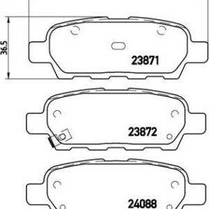 Brembo P 56 046 - Bremsbelagsatz, Scheibenbremse (Nachtexpress)