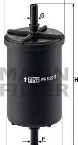 Mann-Filter WK 6002 - Kraftstofffilter (Nachtexpress)