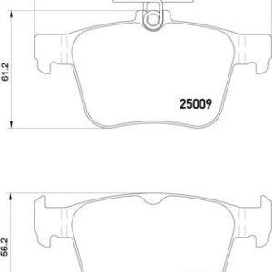 Brembo P 85 124 - Bremsbelagsatz, Scheibenbremse (Nachtexpress)