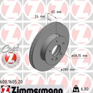 Zimmermann 600.1605.20 - Bremsscheibe (Nachtexpress)