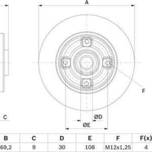 BOSCH 0 986 479 F74 - Bremsscheibe (Nachtexpress)