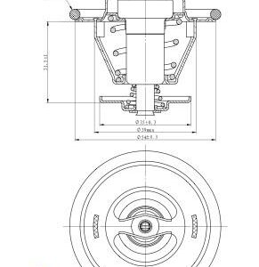 NRF 725214 - Thermostat, Kühlmittel (Nachtexpress)
