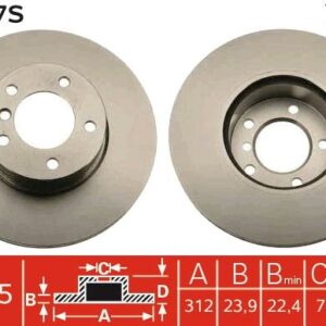 TRW DF4807S - Bremsscheibe (Nachtexpress)